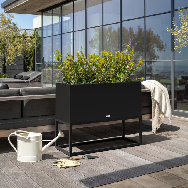 block raised long box planter