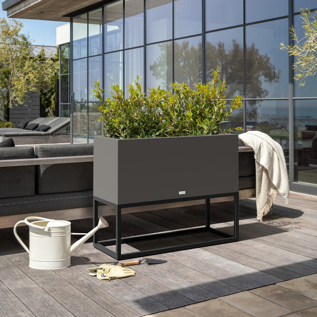 block raised long box planter