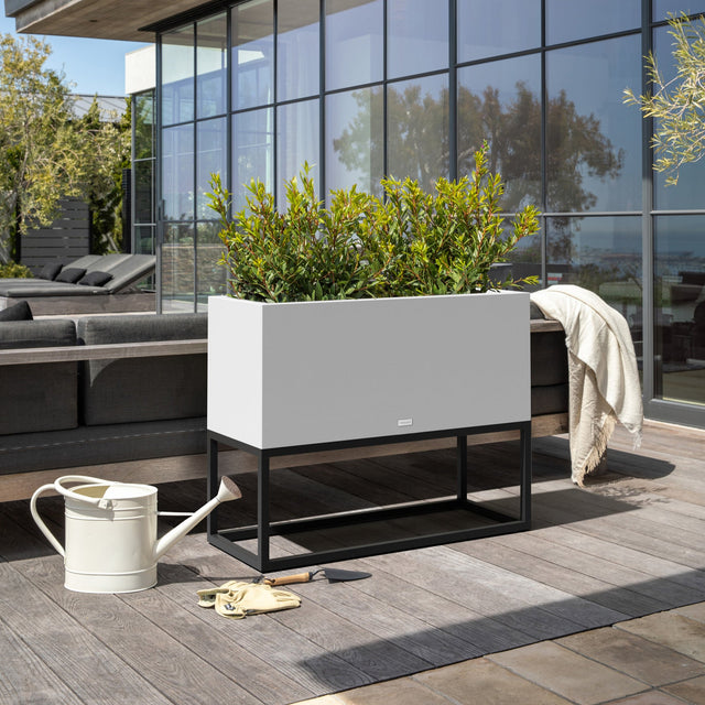 block raised long box planter