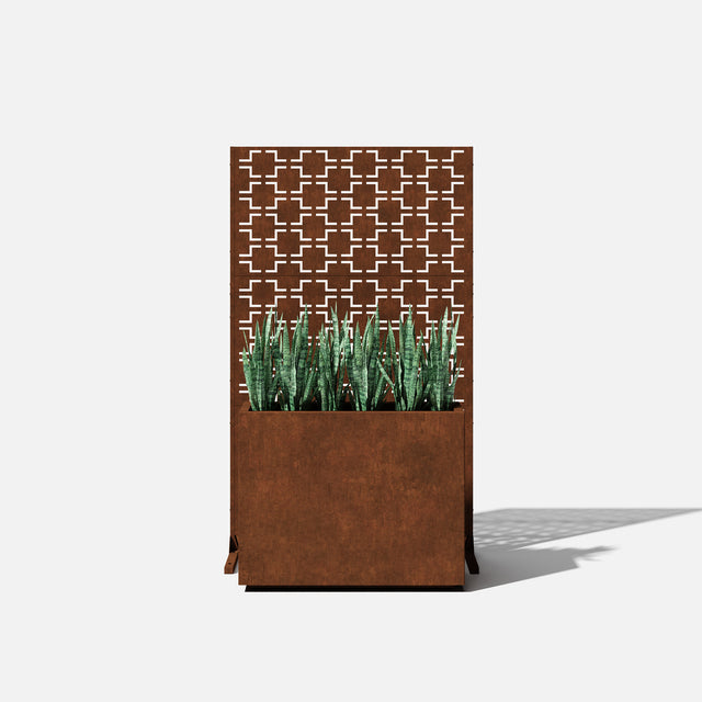corten span planter