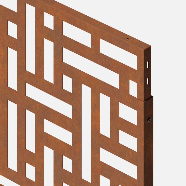 corten blocks privacy screen sets