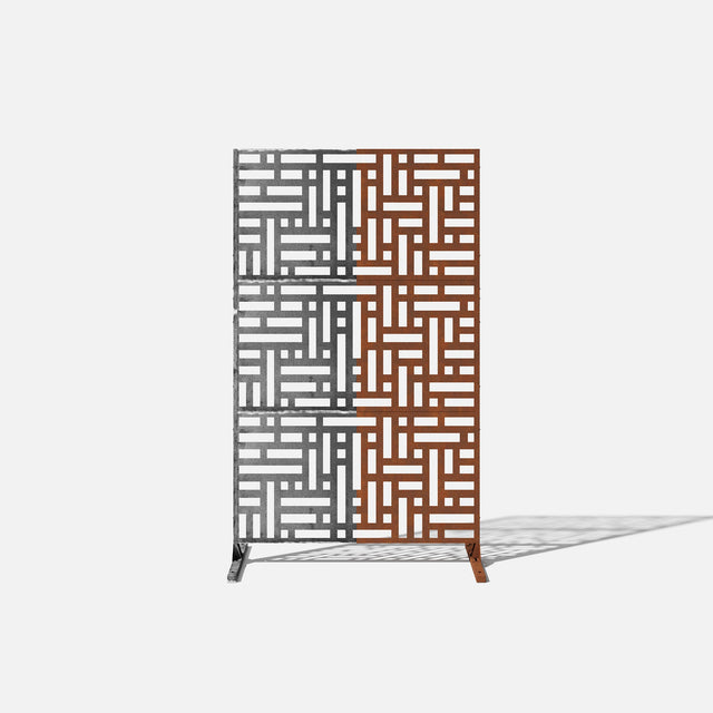 corten blocks privacy screen sets