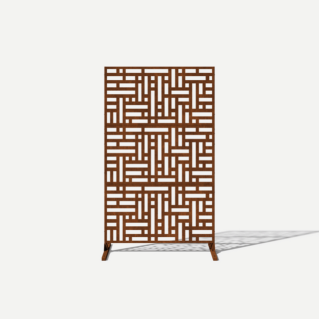 corten blocks privacy screen sets