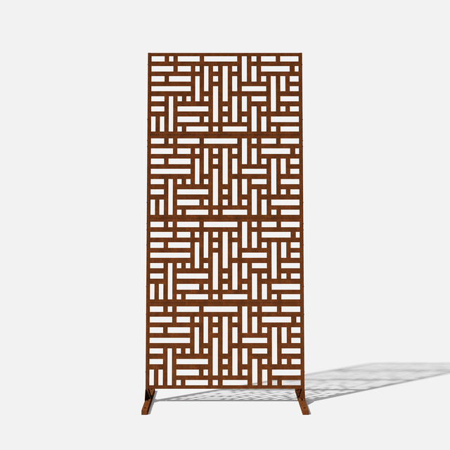 corten blocks privacy screen sets