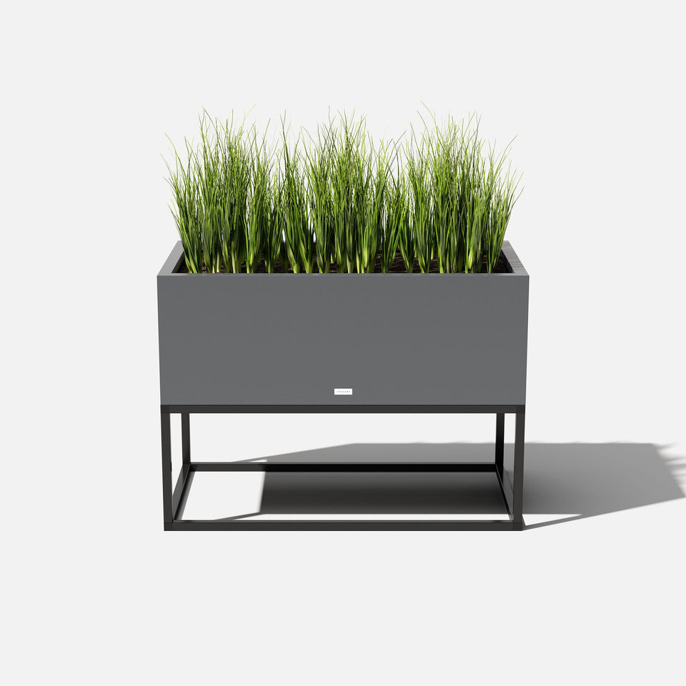 metallic raised garden bed planter