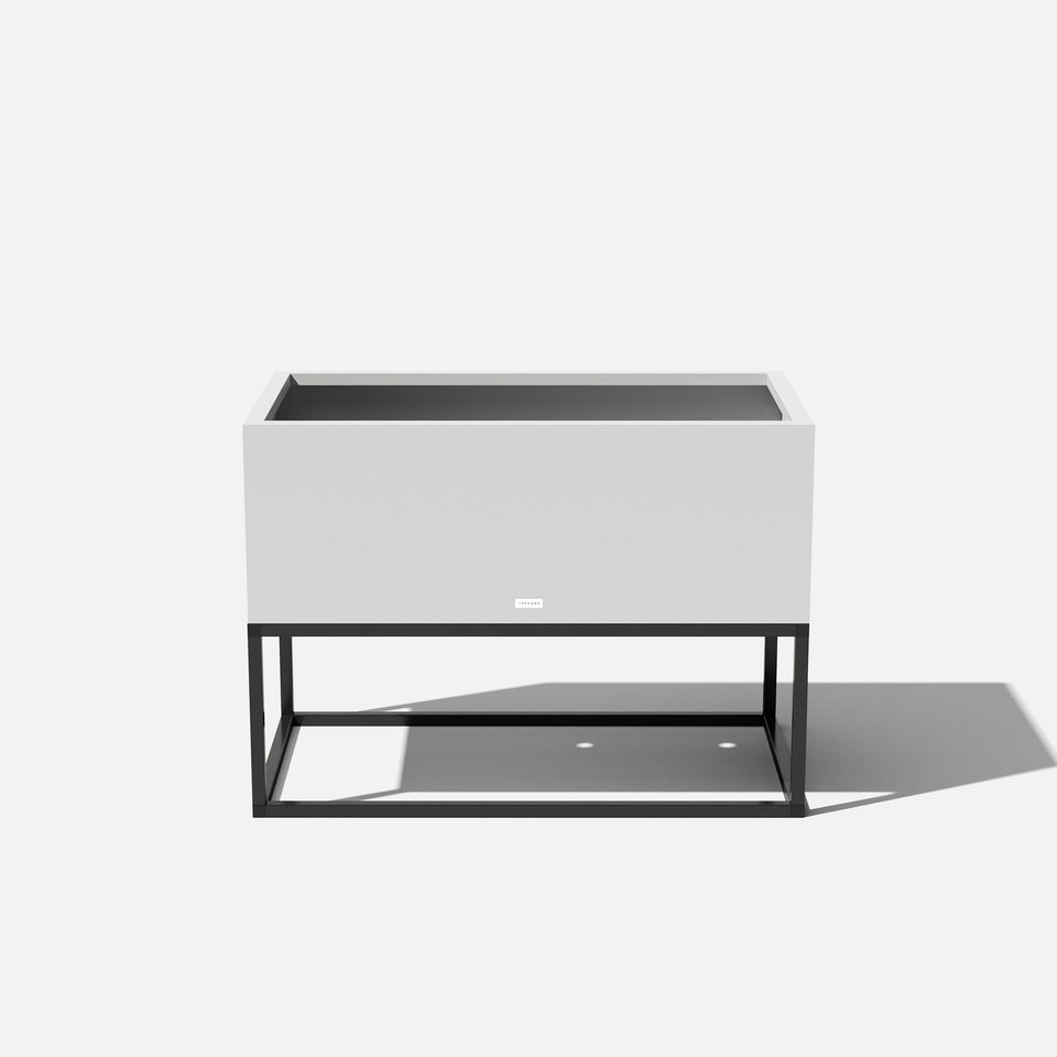 metallic raised garden bed planter