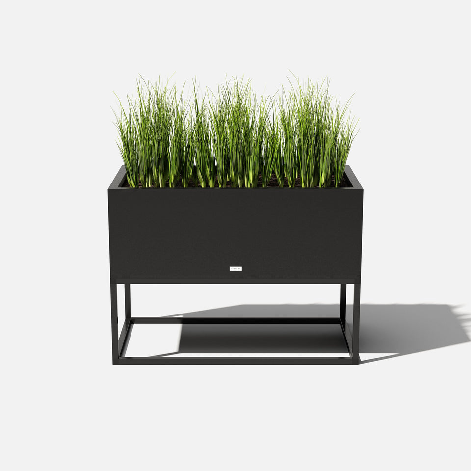 metallic raised garden bed planter