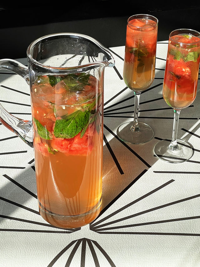 how to mix a watermelon and mint sangria