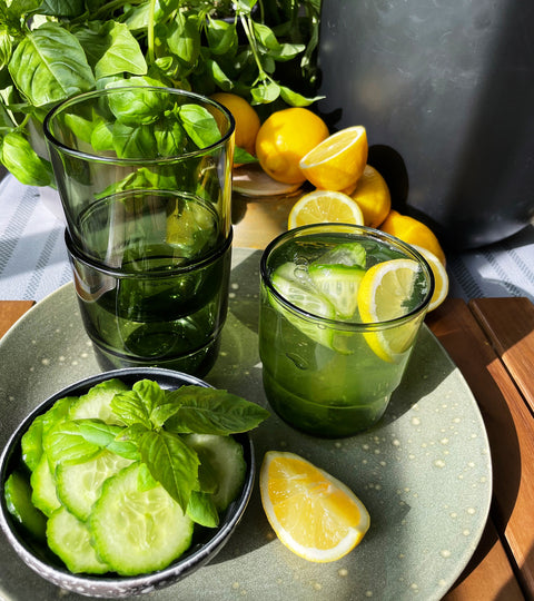 how to make a basil fizz cocktail