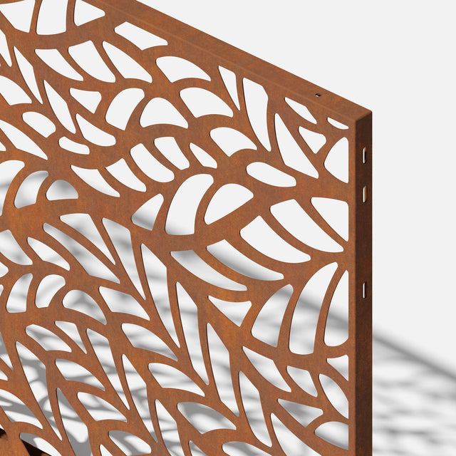 corten flowleaf privacy screen sets