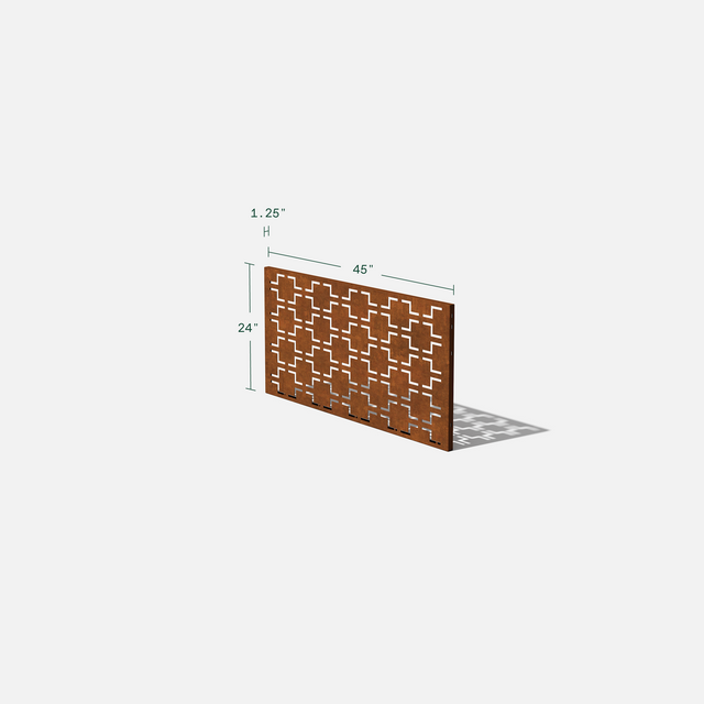 corten quadra privacy screen sets