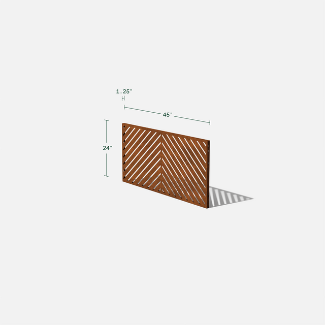 corten arrow privacy screen sets