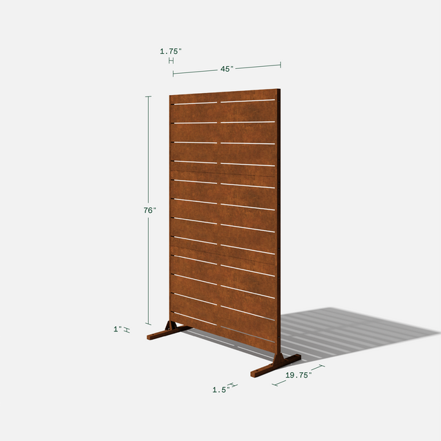 corten long box planter