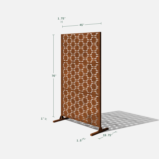 corten long box planter