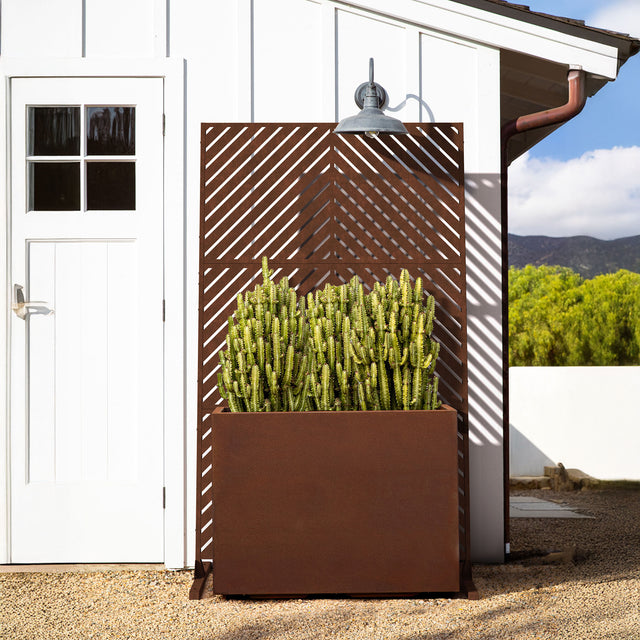 corten span planter