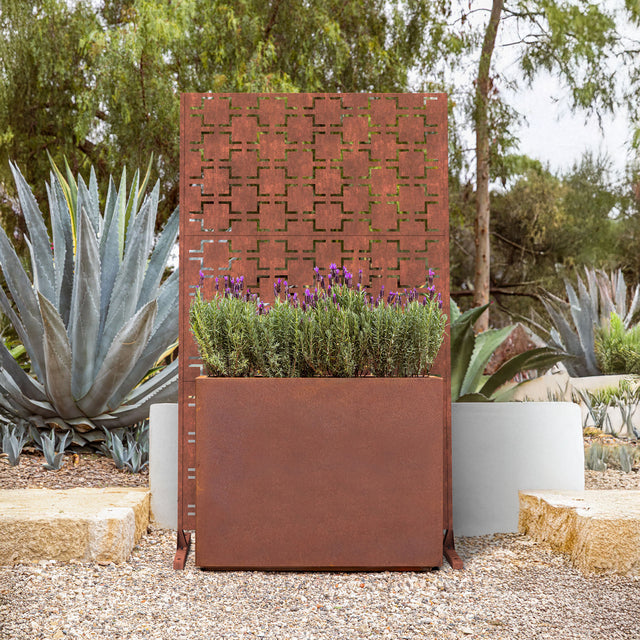 corten span planter