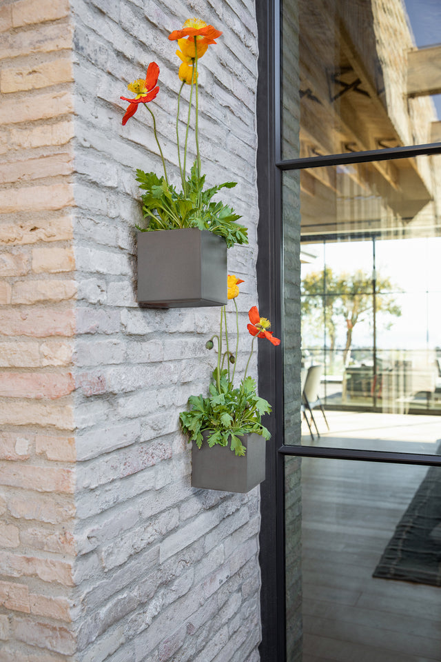 geo hanging cube planter