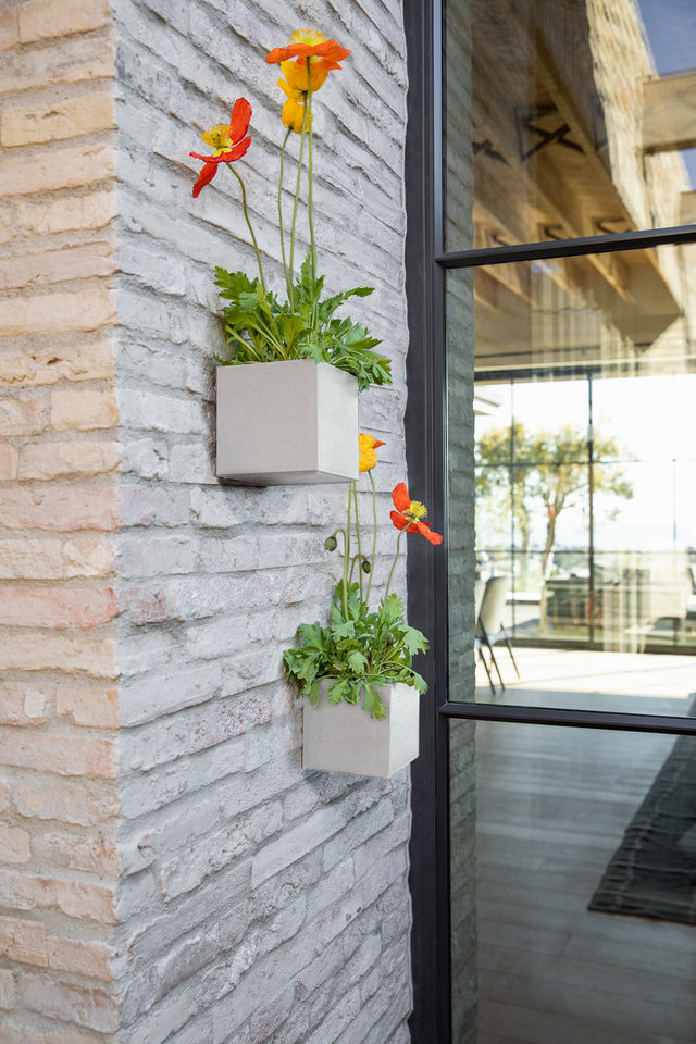 geo hanging cube planter