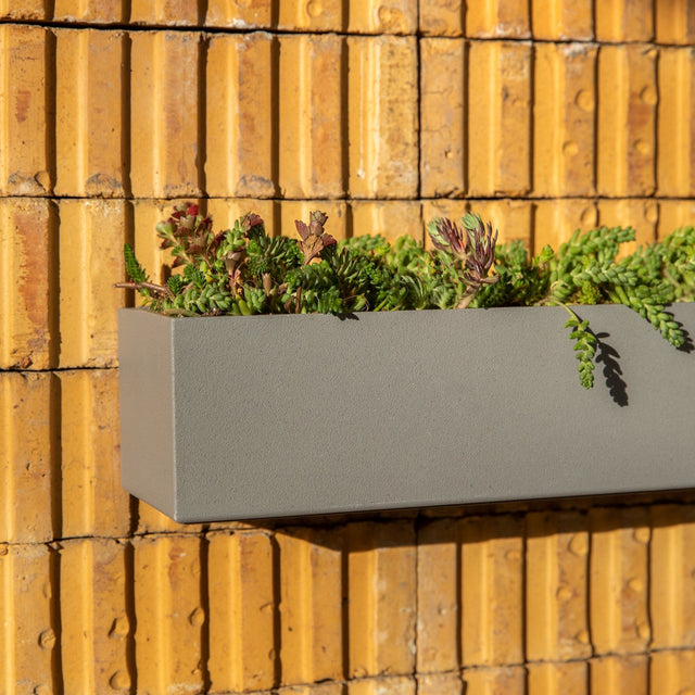 geo hanging trough planter