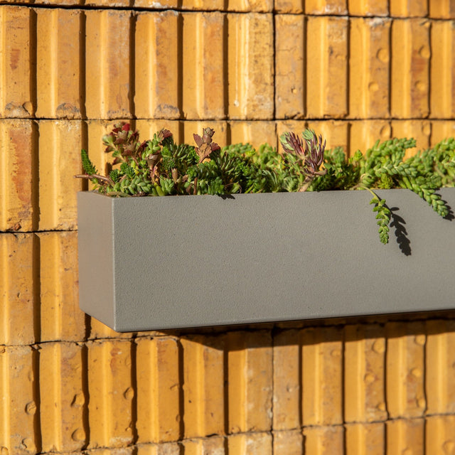 geo hanging trough planter