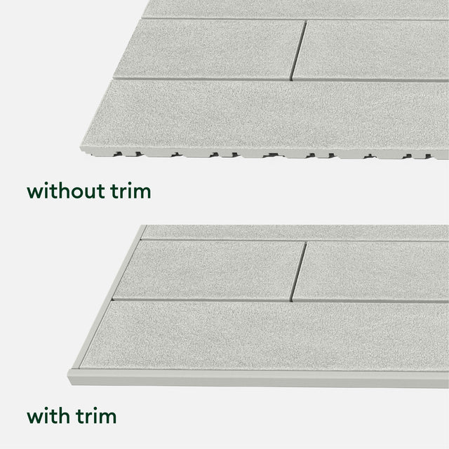 plank deck tile trim