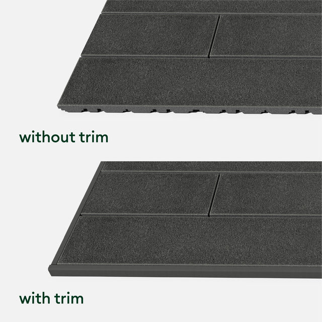 plank deck tile trim