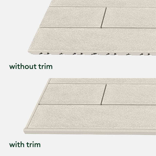 plank deck tile trim