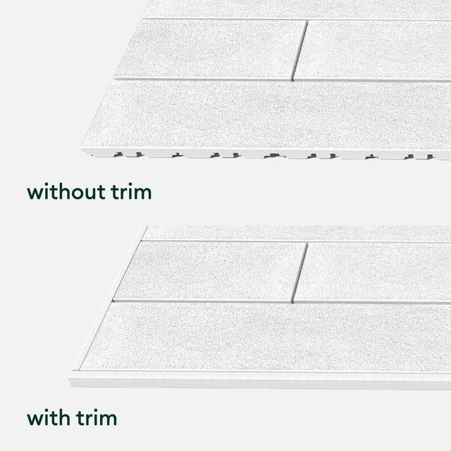 plank deck tile trim