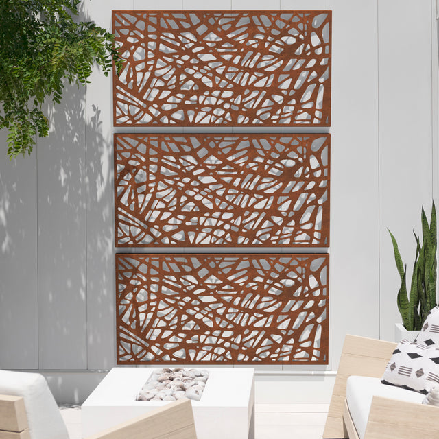 corten web privacy screen sets