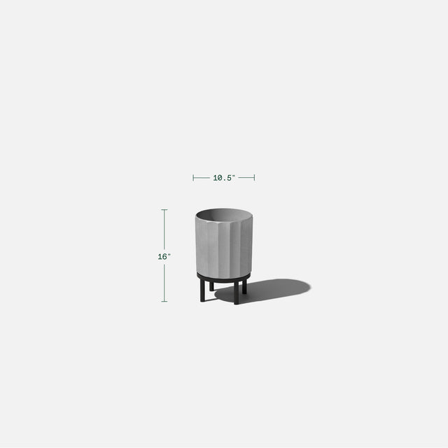 column raised planter