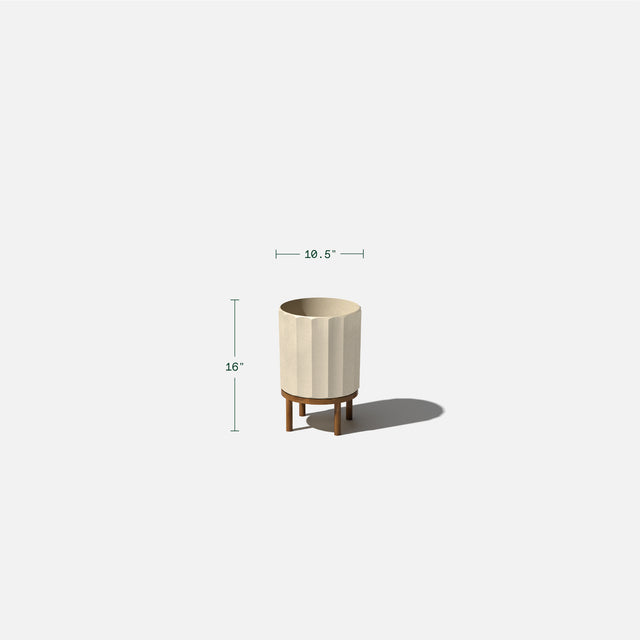 column raised planter