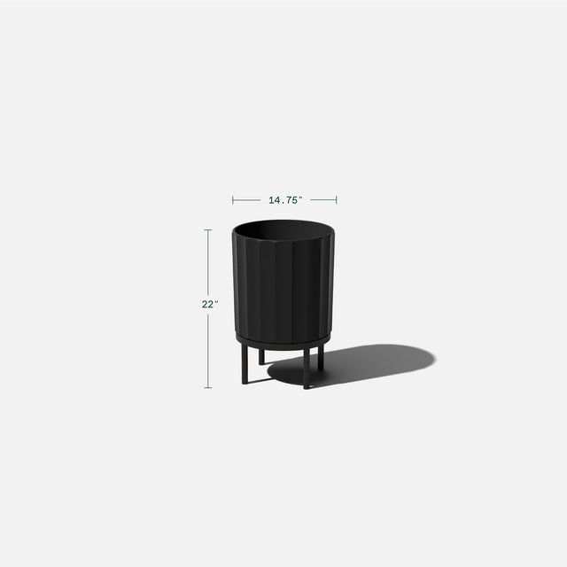 column raised planter