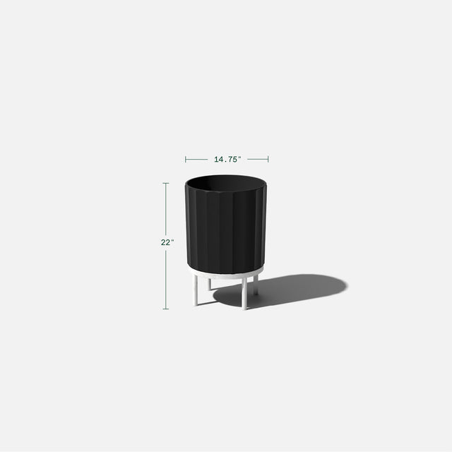 column raised planter