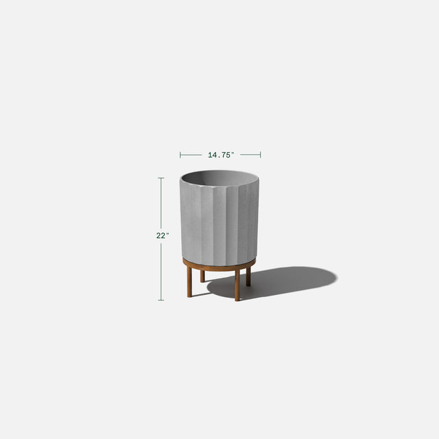 column raised planter