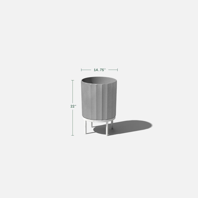 column raised planter