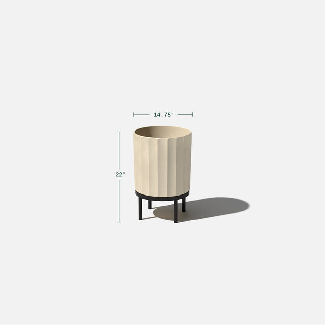 column raised planter