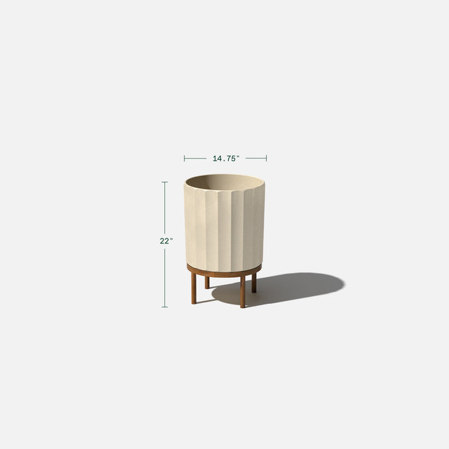 column raised planter