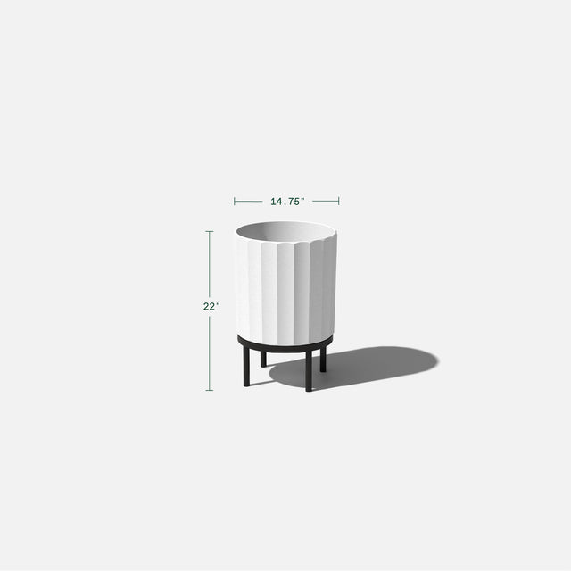 column raised planter