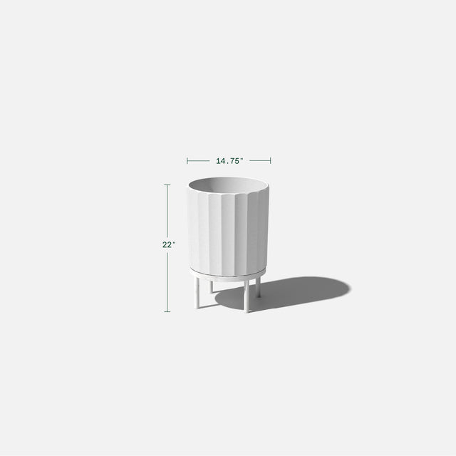 column raised planter