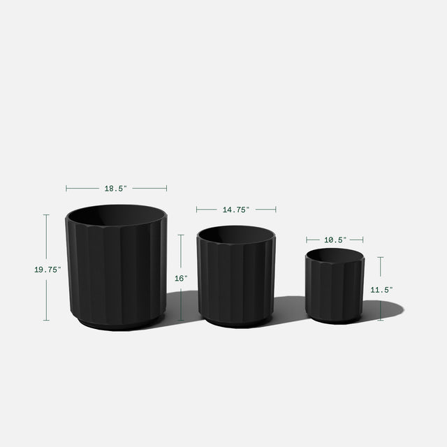 column planter trio