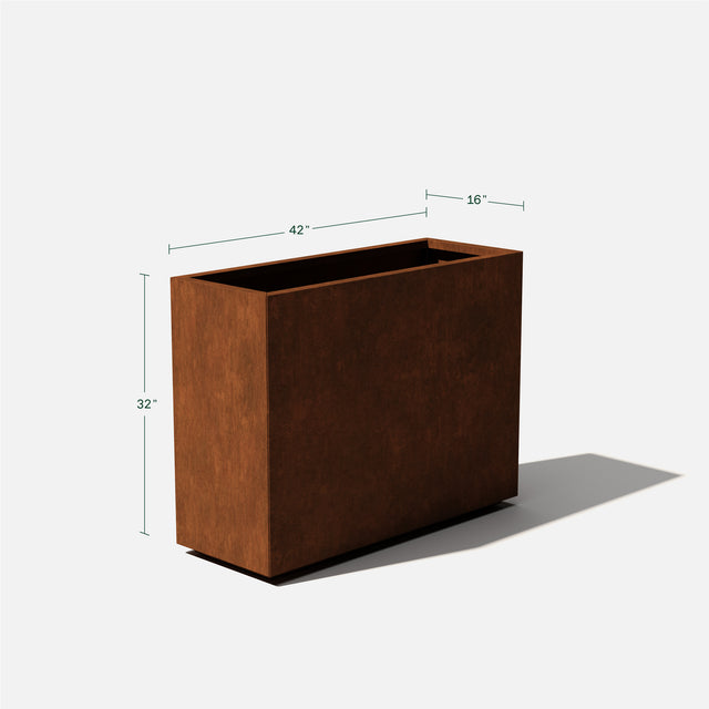 corten span planter