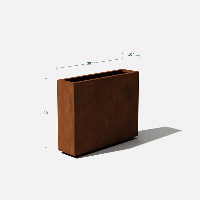 corten span planter