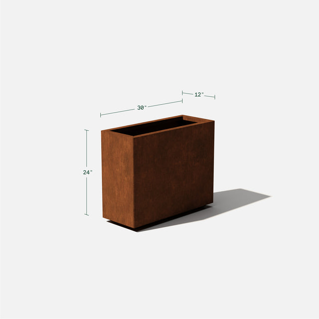 corten span planter