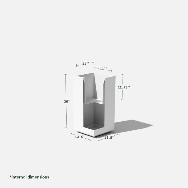 block pedestal planter