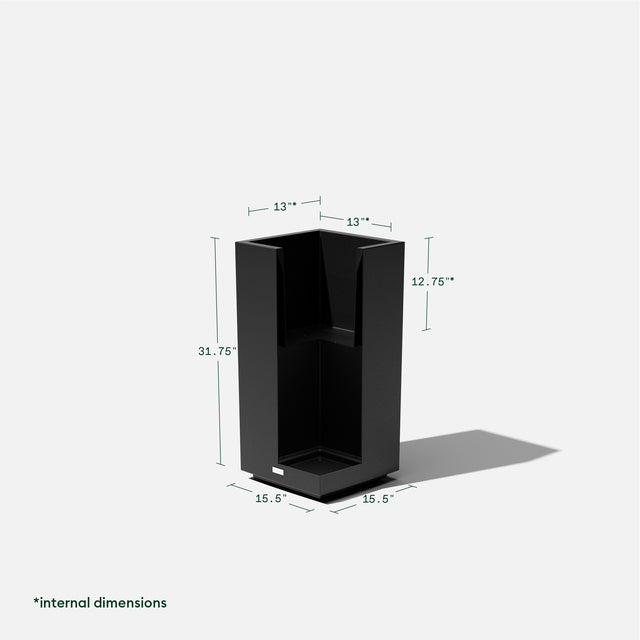 block pedestal planter