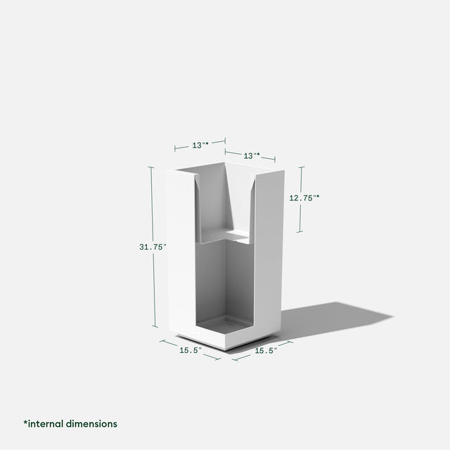 block pedestal planter