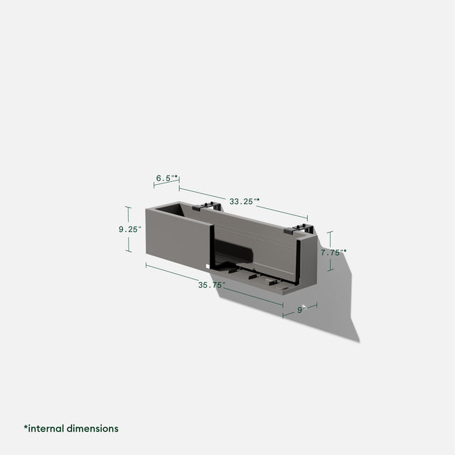 block railing planter