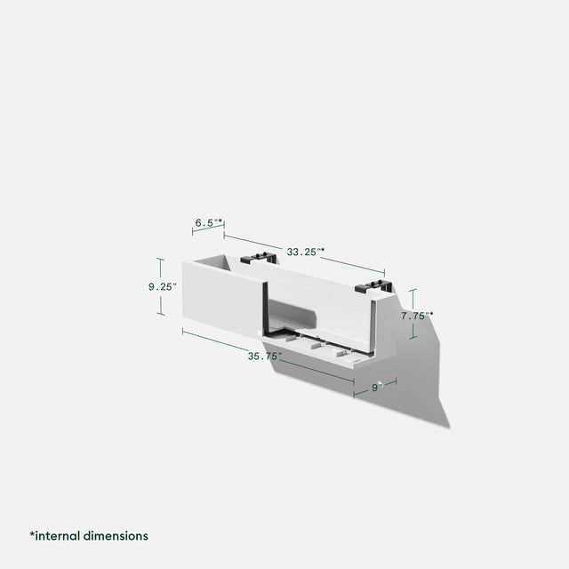 block railing planter