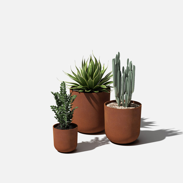 patina kona planter trio