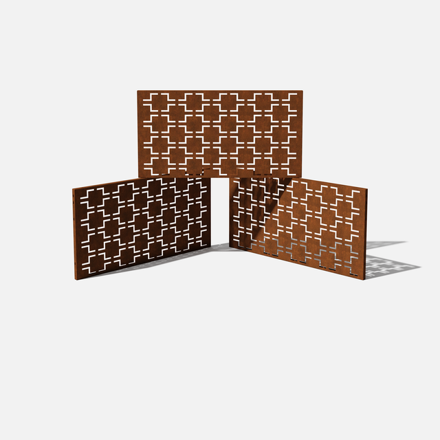 corten quadra privacy screen sets